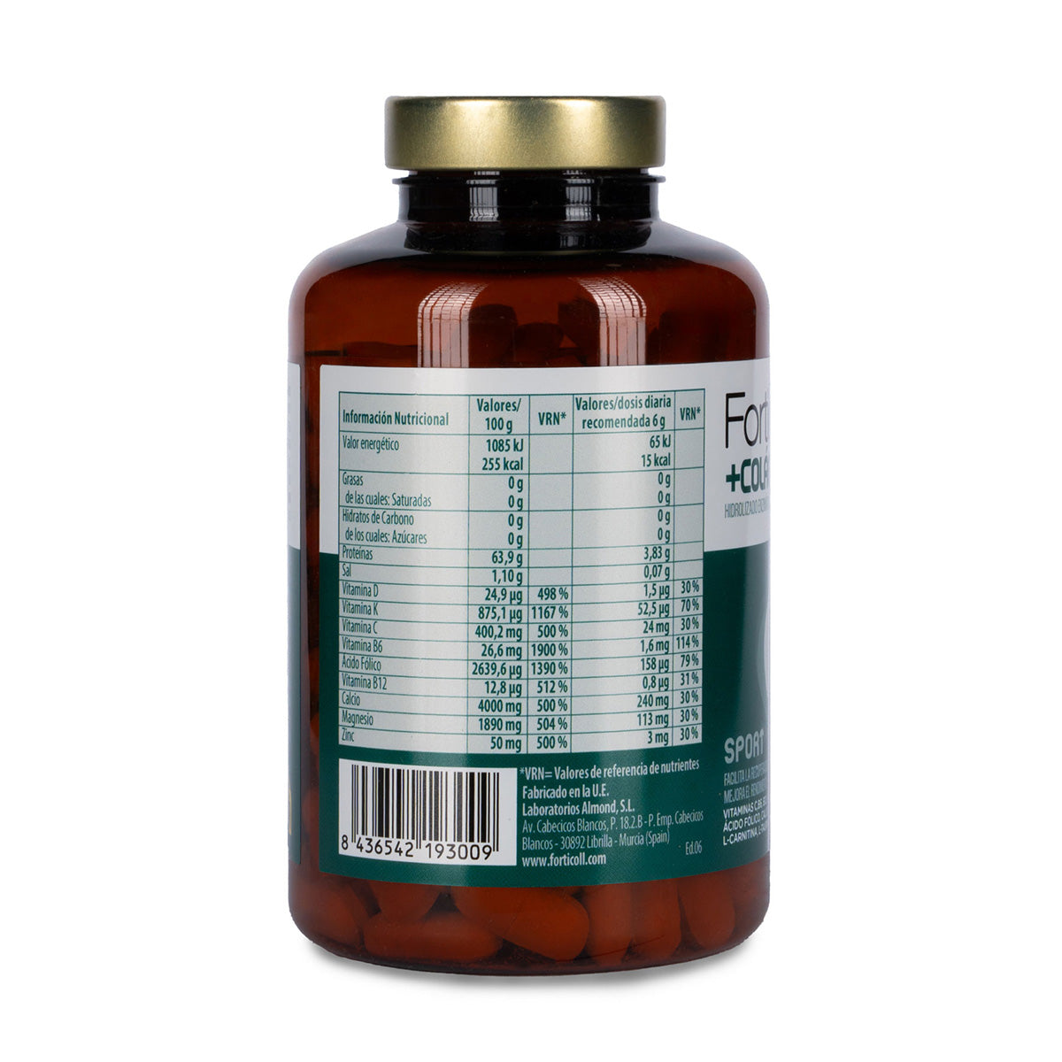 Colágeno Bioactivo Sport Forticoll, 180 comprimidos