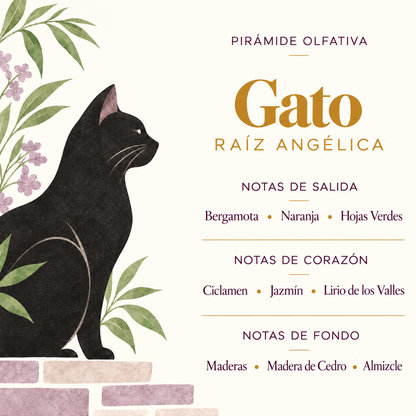 Ambientador Difusor Gato Raíz Angélica Wild Animal SYS Aromas 90 ml | Aroma Herbal y Balsámico | Refrescante_2