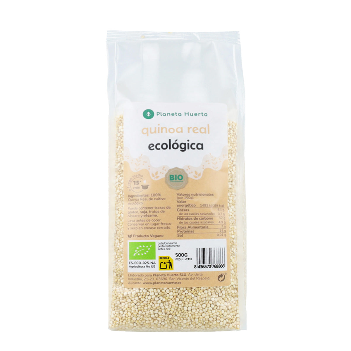 Pack 2x Quinoa Real  ECO Planeta Huerto 500 g