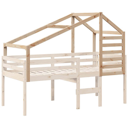 Techo De Cama Infantil Madera Maciza Pino 188x97x113 Cm_2
