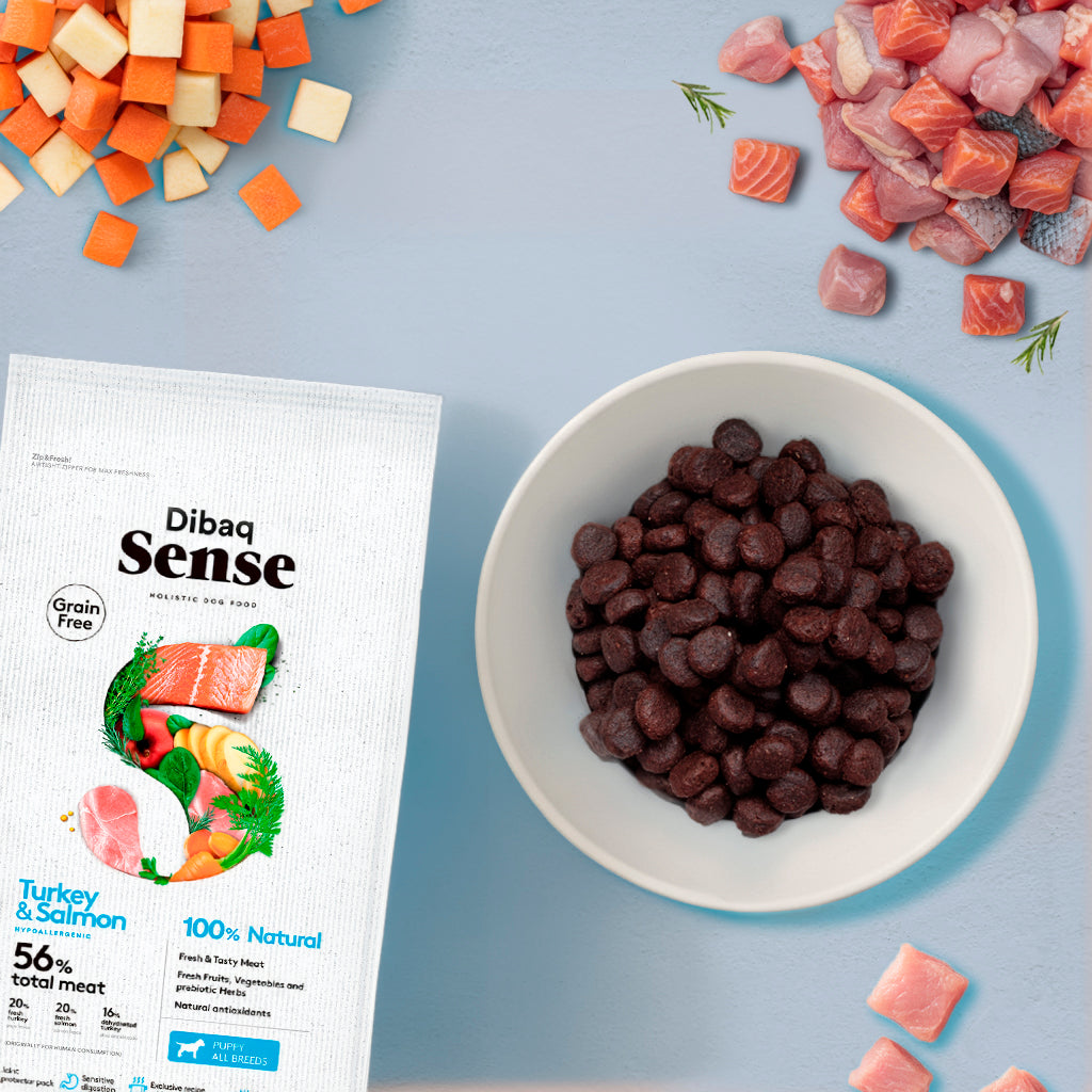 Dibaq Sense Grain Free Salmón Y Pavo (cachorro) 2 Kg_2