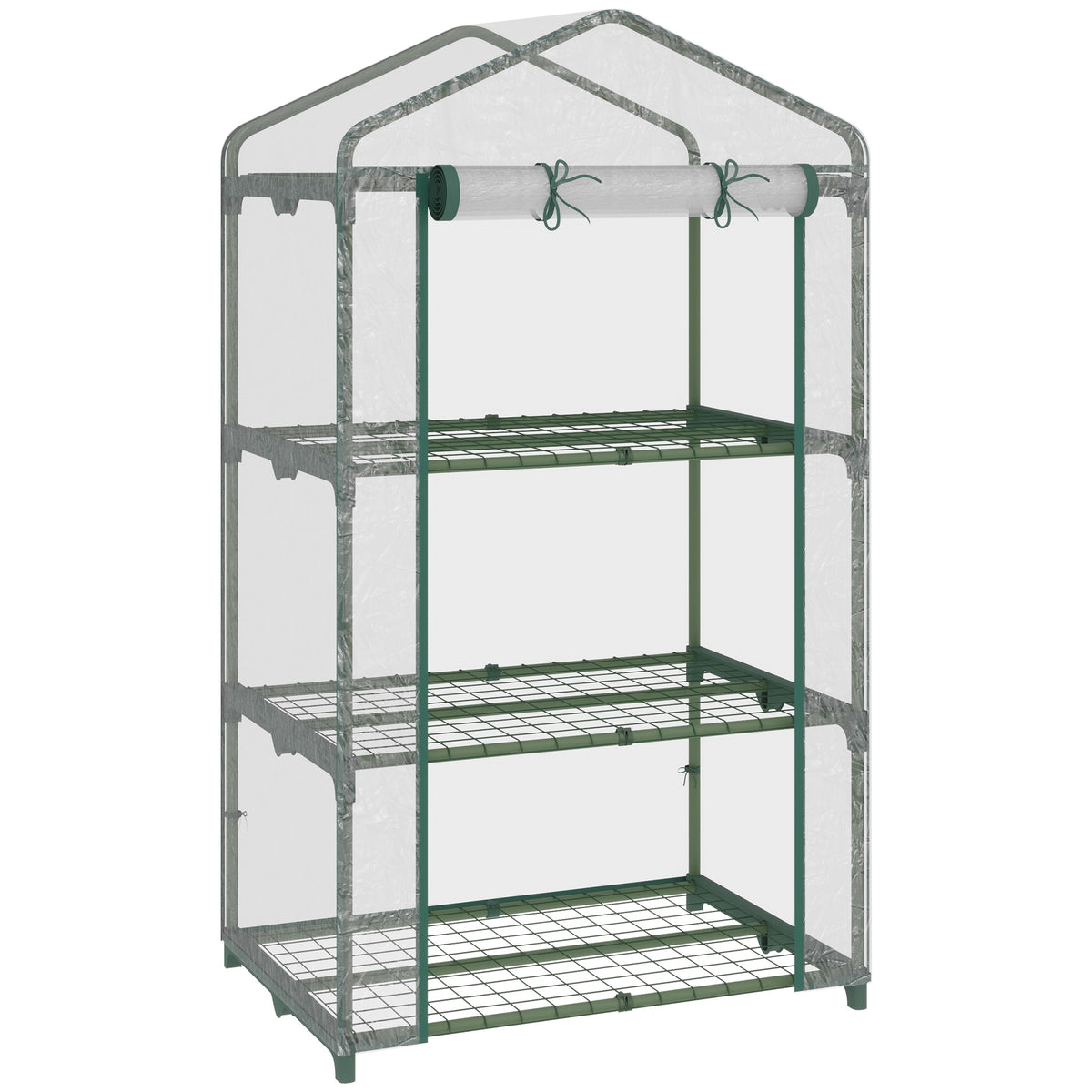 Invernadero De Jardín Outsunny Metal, Pvc Transparente 69x49x125 Cm_0