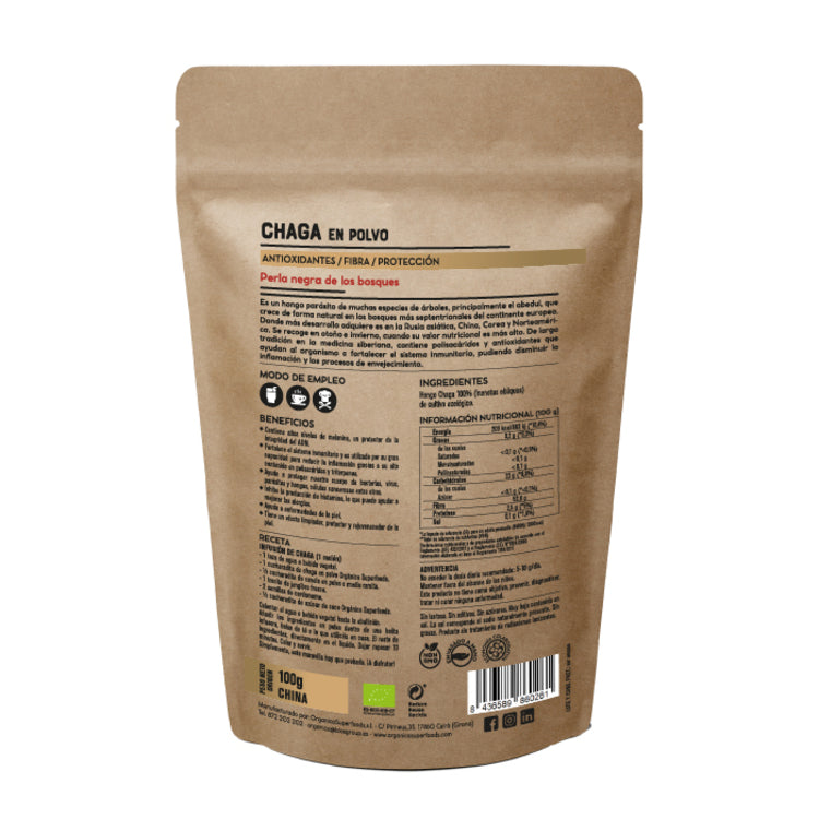 Chaga Bio 1kg - Orgánica Superfoods_1