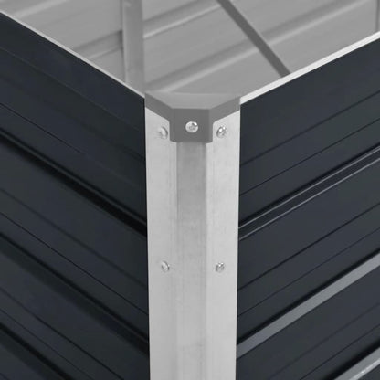 Arriate De Acero Galvanizado Gris Antracita 100x40x45 Cm_5