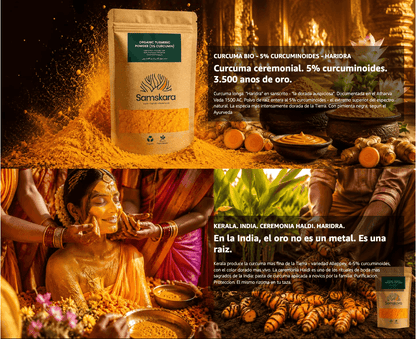 Cúrcuma En Polvo Bio - 4kg (1kg Envase Retail + 3kg Bolsa Granel De Recarga) | Superalimento Ecológico Vegano_2