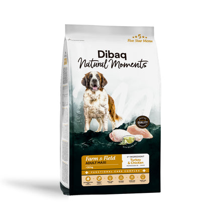 Dibaq Natural Moments 5 Star Pavo Y Pollo Adulto Razas Grandes 12kg_0
