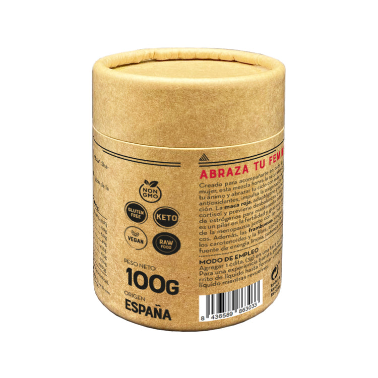Fem Latte Bio -frambuesa Remolacha Shatavari- 100g - Orgánica Superfoods_1