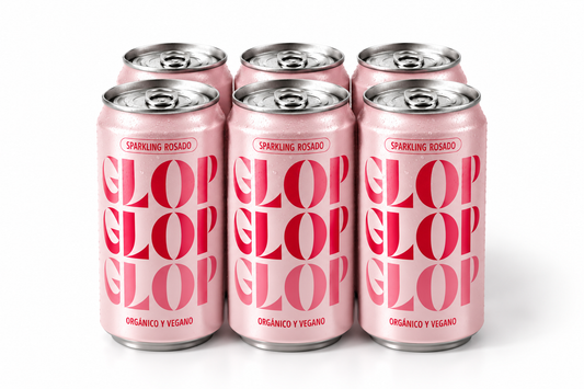 Pack 6 Latas Vino Espumoso Rosado Eco Vegano Lata 200ml_0