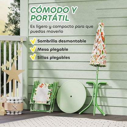 Conjunto Infantil Jardín Aiyaplay Acero, Poliéster Verde 49.5x49.5x50 Cm_5