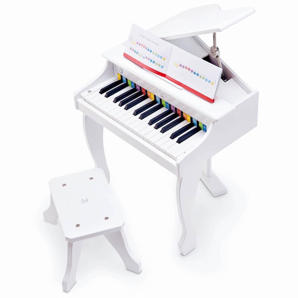 Piano Deluxe Grand Piano Hape White_1