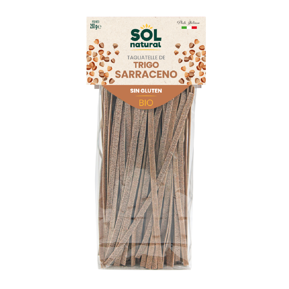Tagliatelle de trigo sarraceno sin gluten 250g BIO