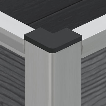 Arriate Elevado Gris 50 X 30 X 82 Cm Wpc Y Aluminio_5