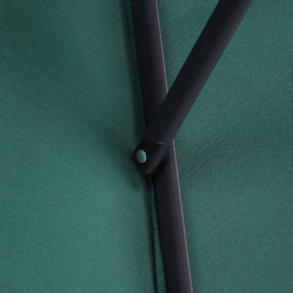 Sombrilla De Jardín Reclinable Con Manivela Outsunny Ø270x235cm Verde_4
