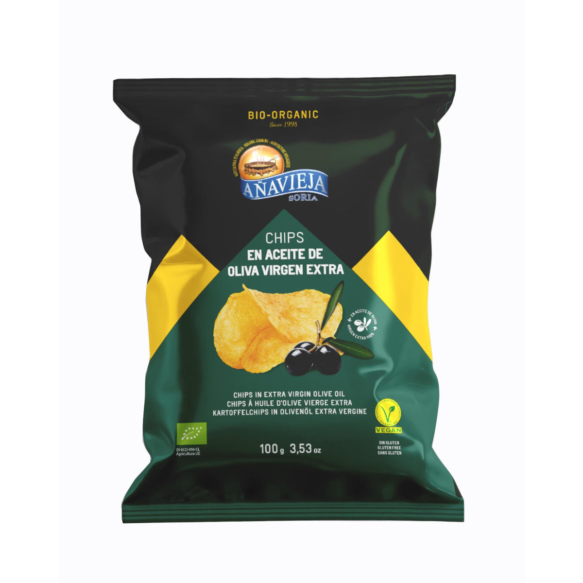 Patatas Fritas con Aceite de Oliva Virgen Extra Eco Añavieja 100g