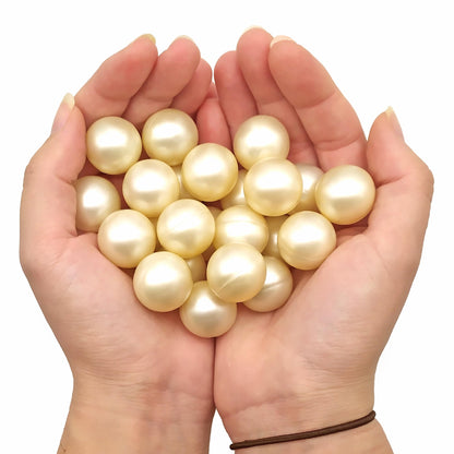 Caja Regalo 70 Perlas De Baño Con Aroma A Coco - Con Aceite De Soja - Hidrata, Suaviza Y Perfuma La Piel - Forma Bola_1