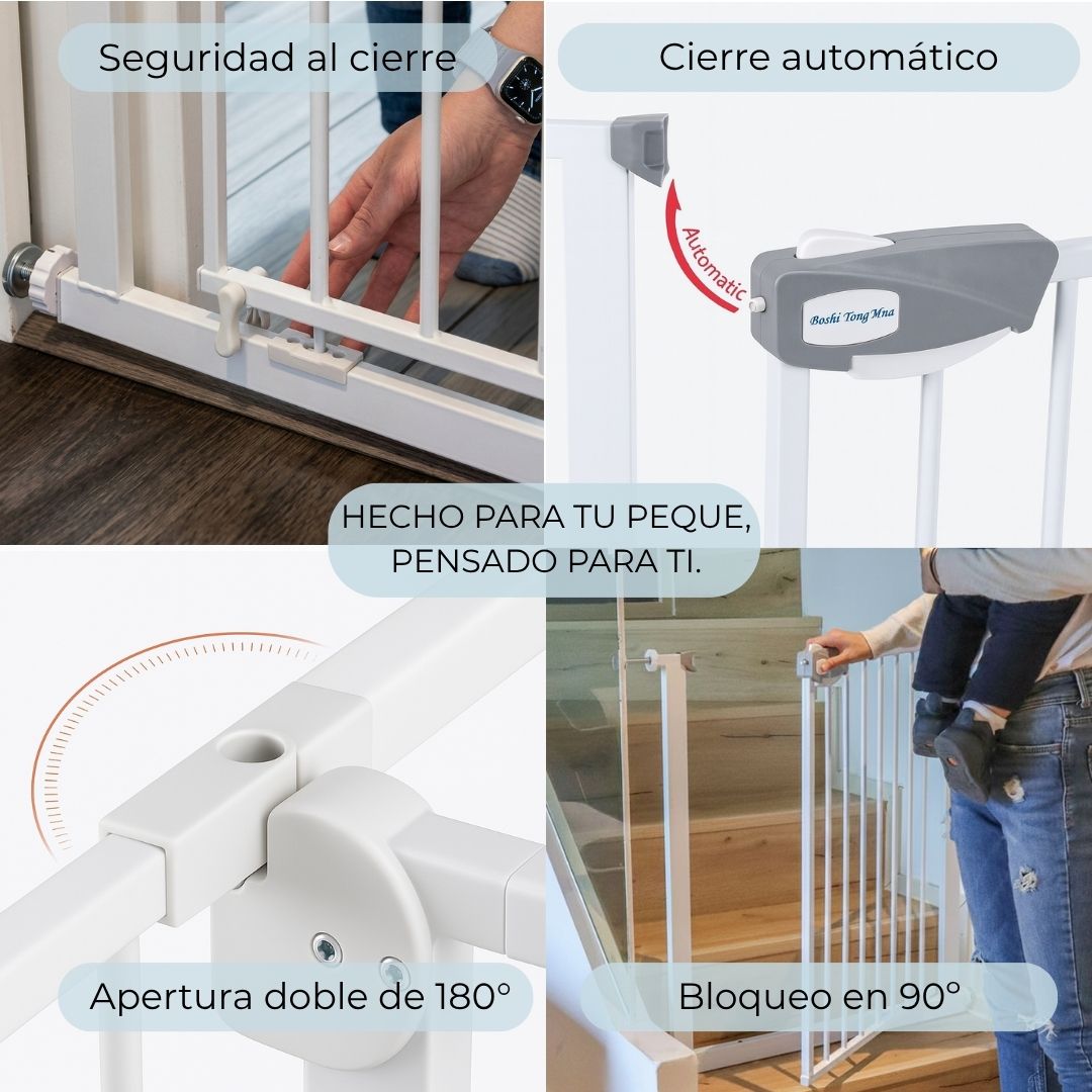 Extensión De 7 Cm Para Valla De Seguridad Infantil Y Para Mascotas, Blanco Bathby_1