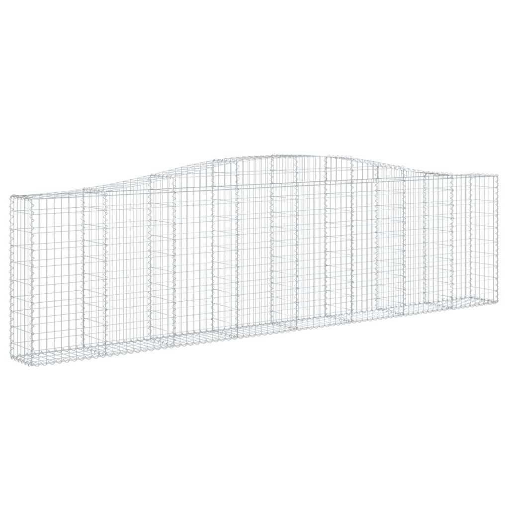 Cestas De Gaviones 15 Uds Forma De Arco Hierro 400x30x100/120cm_2