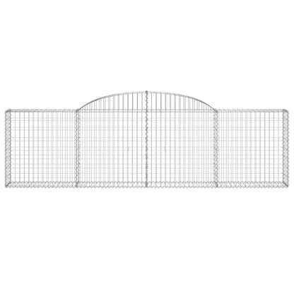 Cestas De Gaviones 13 Uds Forma De Arco Hierro 300x30x80/100 Cm_3
