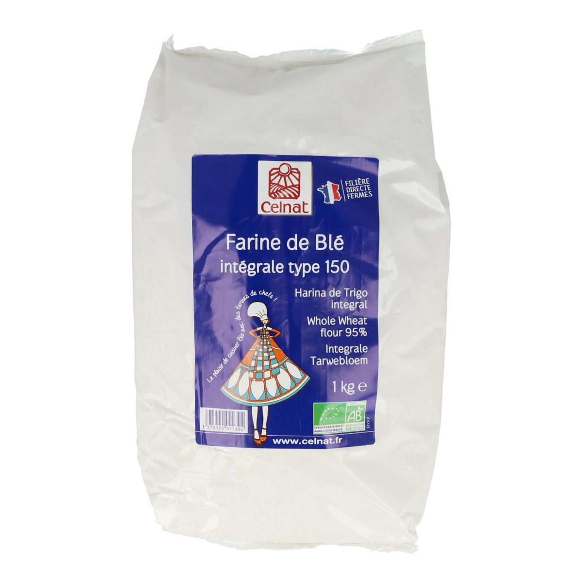 Harina de Trigo Integral Celnat 1 kg