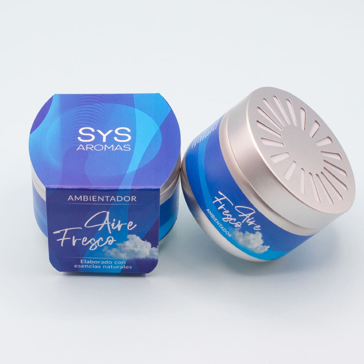 Ambientador de Armario Aire Fresco en Tarro de Aluminio SYS Aromas 30 g | Fresco y Mediterráneo | Neutraliza Olores_1