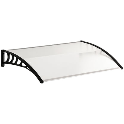 Tejadillo De Protección Outsunny Transparente 120x90x25 Cm_0