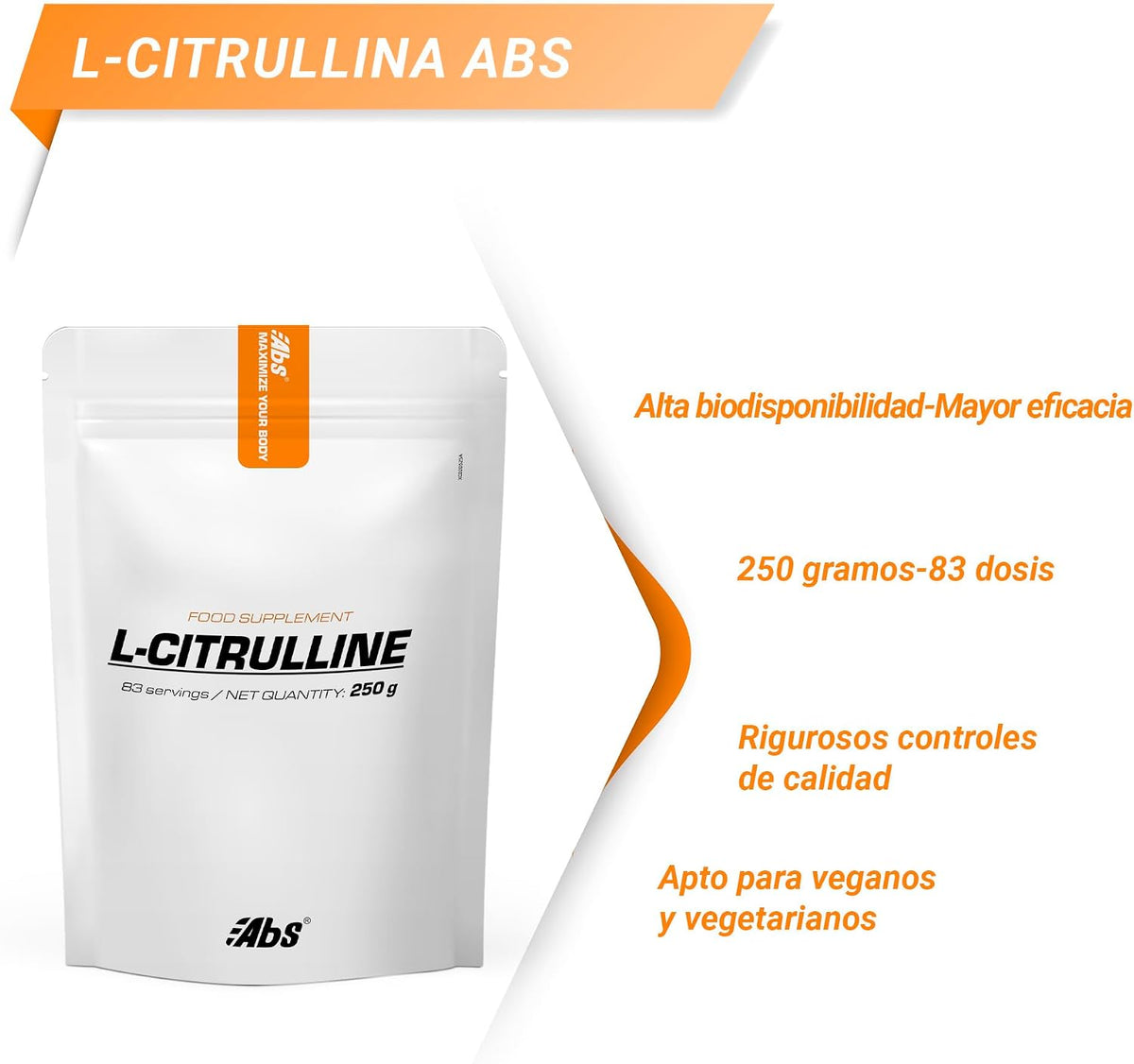 L-citrulina En Polvo - 250 G - Vasodilatador - Rendimiento Deportivo_3