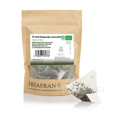 Té Verde Gunpowder Menta Ecológico Pirámides - Calidad Y Sabor | Frisafran 30 Uds_0