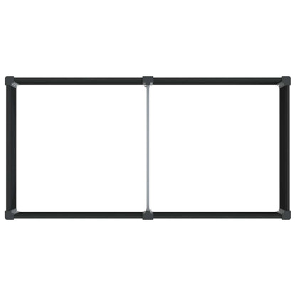 Arriate Elevado Negro 100 X 50 X 91 Cm Wpc Y Aluminio_4