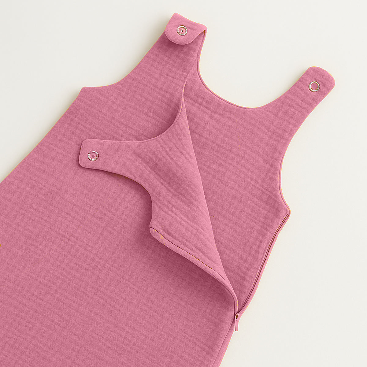 Saco De Dormir De Verano De Algodón Orgánico Rosa_2