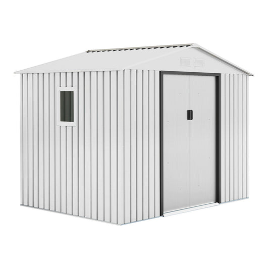 Caseta Metálica High Door Mallorca Blanco - Espacio Y Estilo - 2,77x2,12x1,91 M - Multicolor_0
