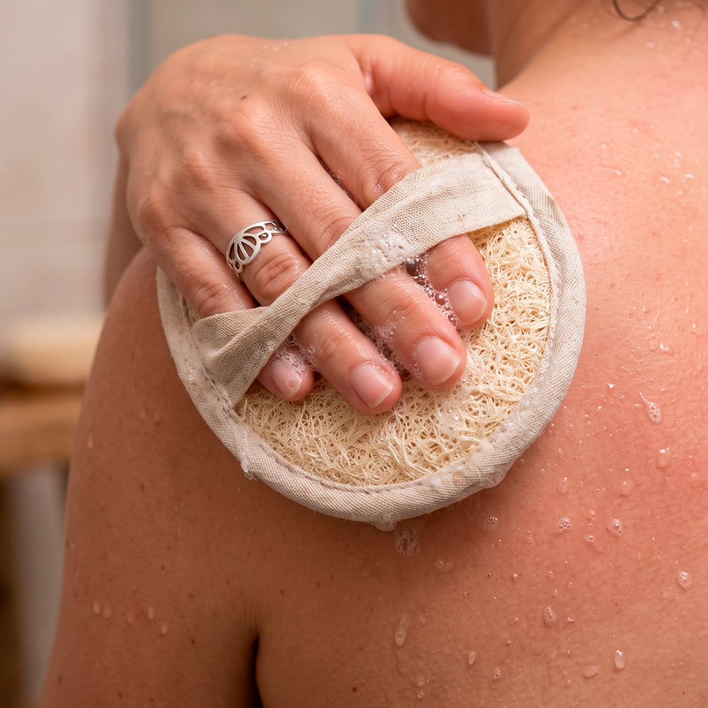 Esponja Natural Vegetal De Lufa Ovalada - Limpieza Y Exfoliación - Activa La Circulación - Cultivada Y Hecha En Galicia_2