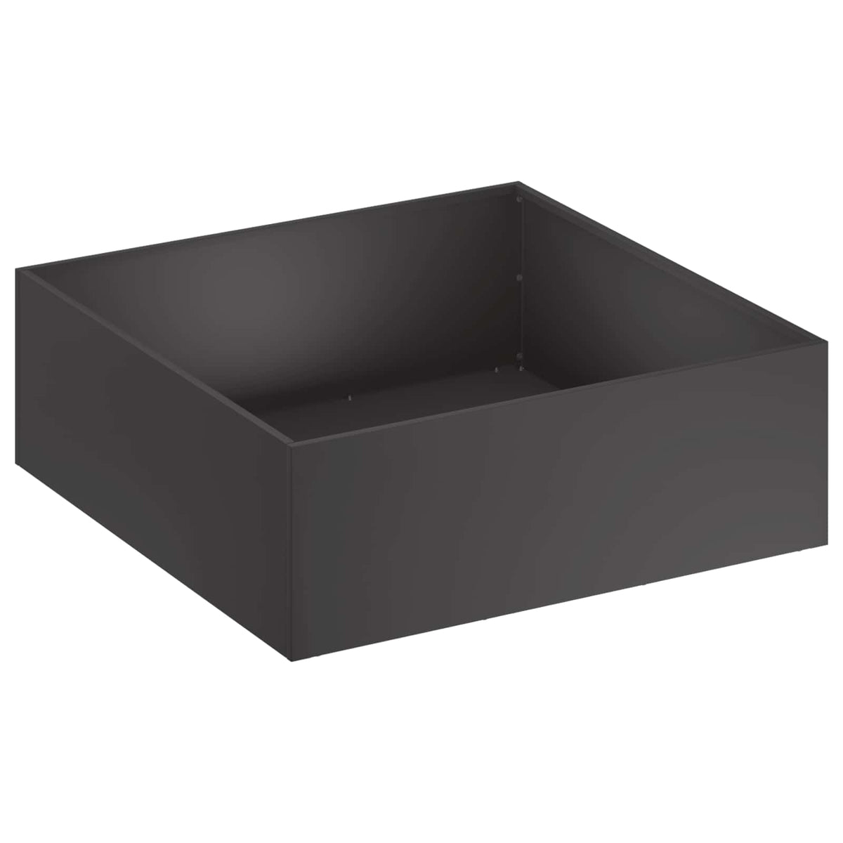 Macetero De Jardín 2 Uds. Negro 40 X 40 X 20 Cm_2