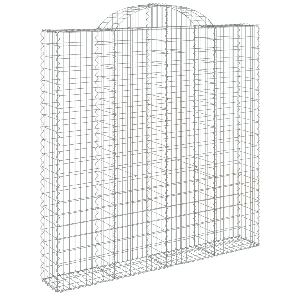 Cestas De Gaviones 2 Uds Forma De Arco Hierro 200x30x200/220 Cm_2