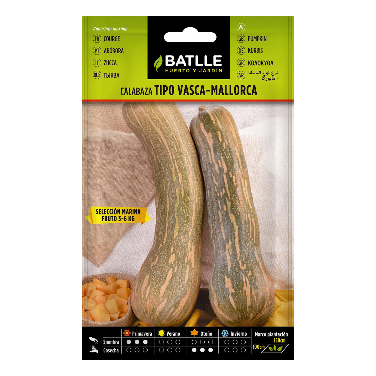 Semillas de Calabaza tipo vasca-Mallorca sel. Marina Batlle