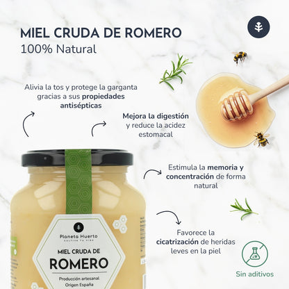 Miel Cruda de Romero Planeta Huerto 1 Kg