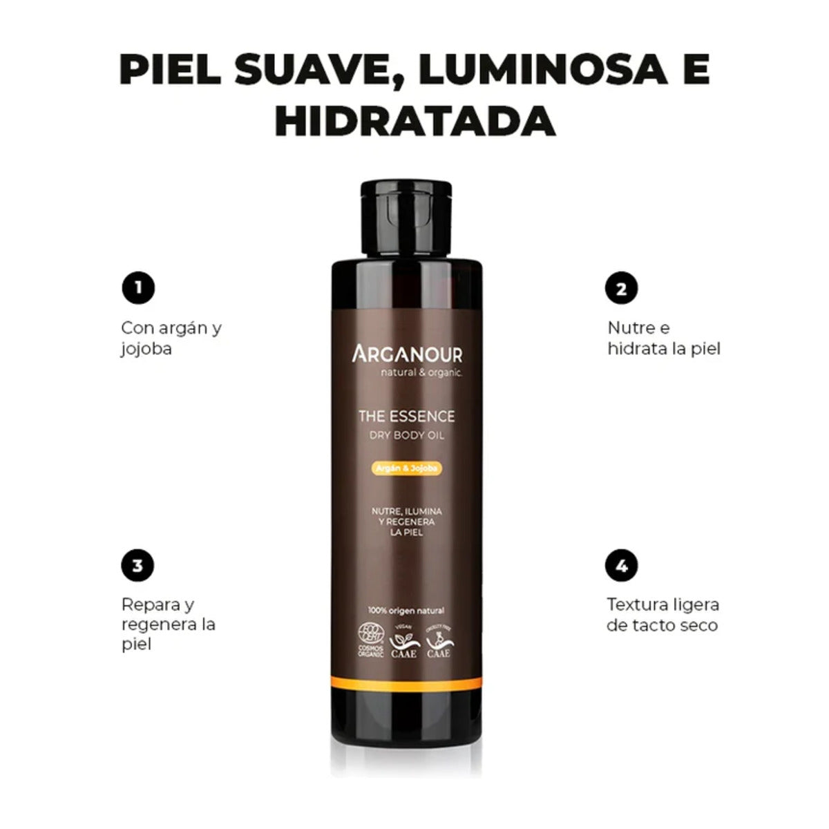 The Essence aceite corporal vitamínico seco ECO Arganour 200 ml