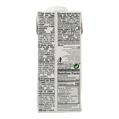 Crema Vegetal de Almendra sin azúcar Bio Cuisine Nature Ecomil 200 ml