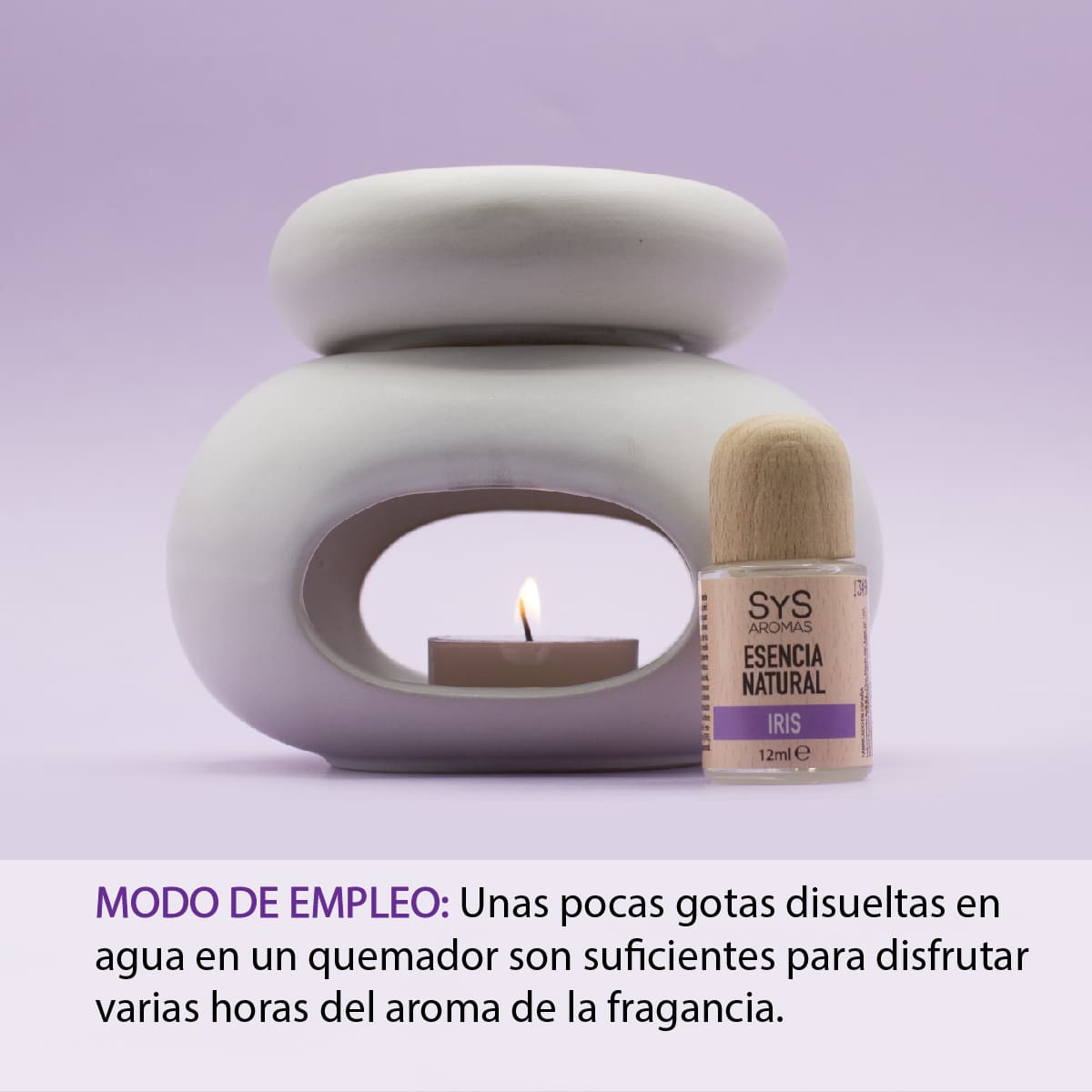Esencia Natural Iris SYS Aromas 12 ml | Aroma Floral y Dulce | Para Quemadores y Humidificadores_1