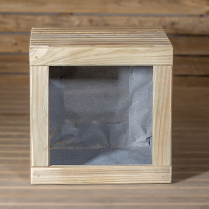 Jardinera Luxe De Madera Tratada Vidahuerto 40x40x40 Cm._3