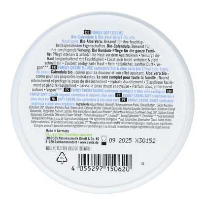Crema cara y cuerpo family calendula BIO &amp; Aloe Vera, Sante 150 ml