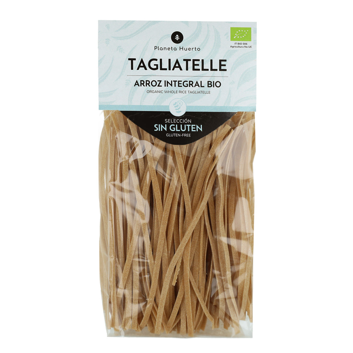 Tallarines de arroz integral ECO sin gluten Planeta Huerto 350 g
