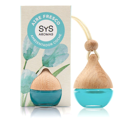 Ambientador Coche Aire Fresco Gota SYS Aromas 6 ml | Aroma Fresco y Mediterráneo | Limpio y Revitalizante_0