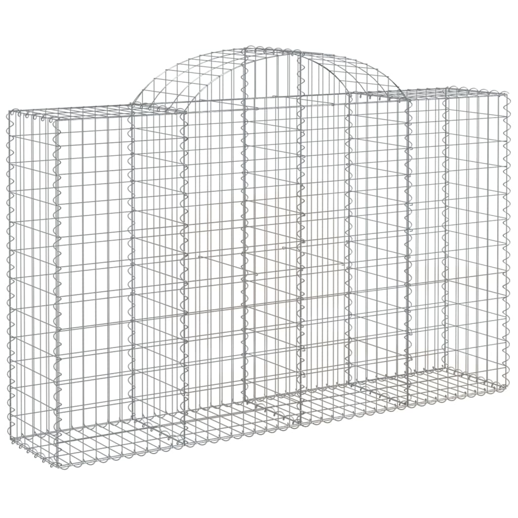 Cestas Gaviones 25 Uds Forma De Arco Hierro 200x50x120/140 Cm_2