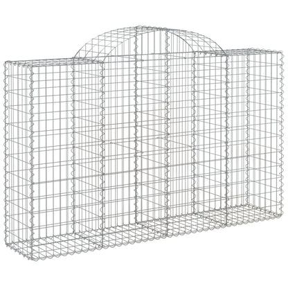 Cestas Gaviones 25 Uds Forma De Arco Hierro 200x50x120/140 Cm_2