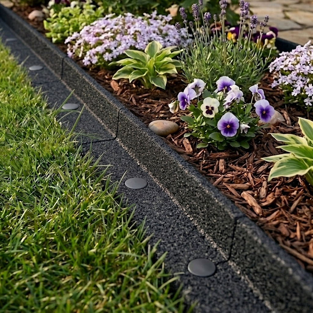Bordura Flexible Para Jardín 28.8m Con Mazo – Negra_3