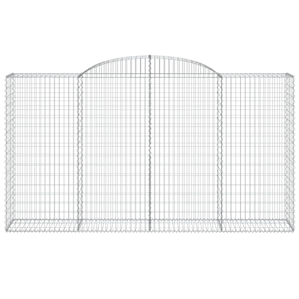 Cestas De Gaviones 7 Uds Forma De Arco Hierro 300x50x160/180 Cm_3