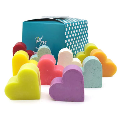 100 Jabones Aromáticos Con Forma De Corazón - Detalle Para Invitados De Eventos - Jabón Glicerina Con Aroma A Surtidos_1
