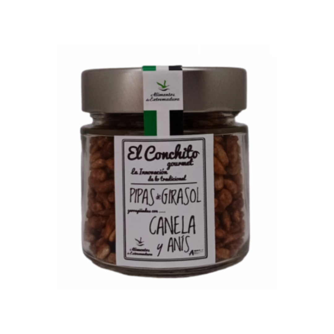 Pipas Garrapiñadas Con Canela Y Anís Tarro De Cristal 100 G_0