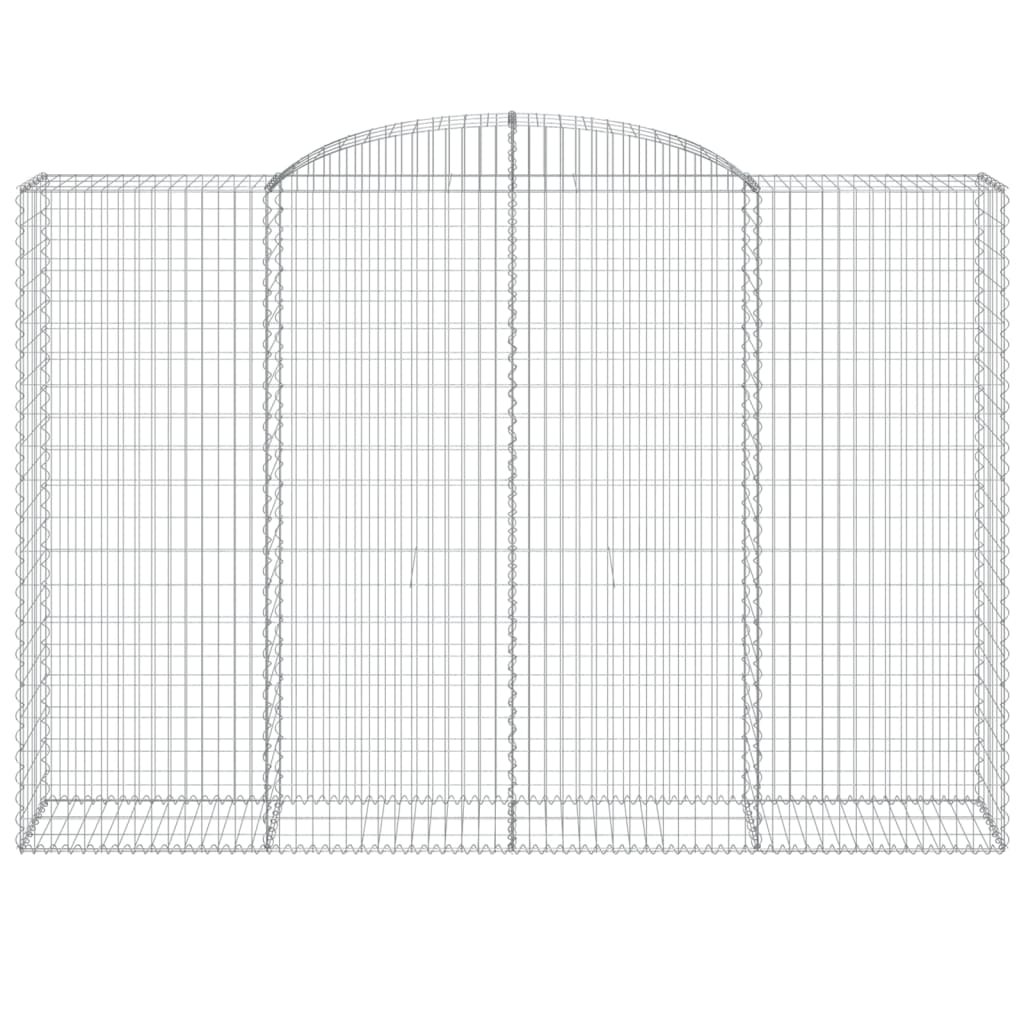 Cestas De Gaviones 3 Uds Forma De Arco Hierro 300x50x200/220 Cm_3