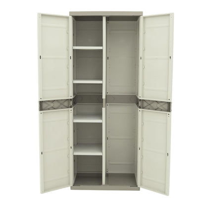 Armario Escobero 70 cm Titanium Plastiken Beige